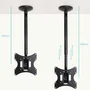 TooQ Soporte de Techo para Pantallas 23”-42”, Negro